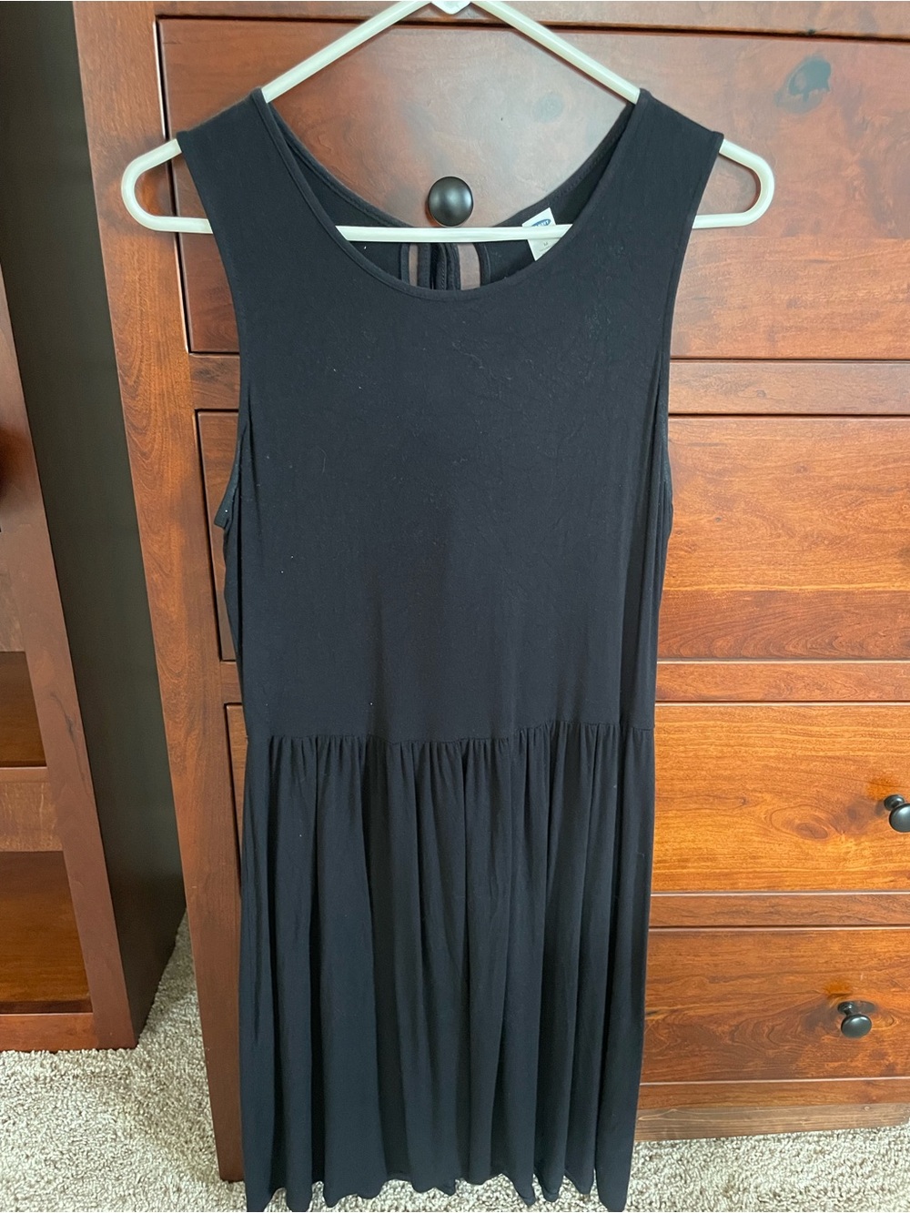 Old Navy Black Crewneck Tank Dress